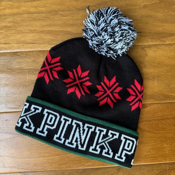 PINK Victoria's Secret Accessories - Victoria's Secret PINK Ski Beanie Winter Hat